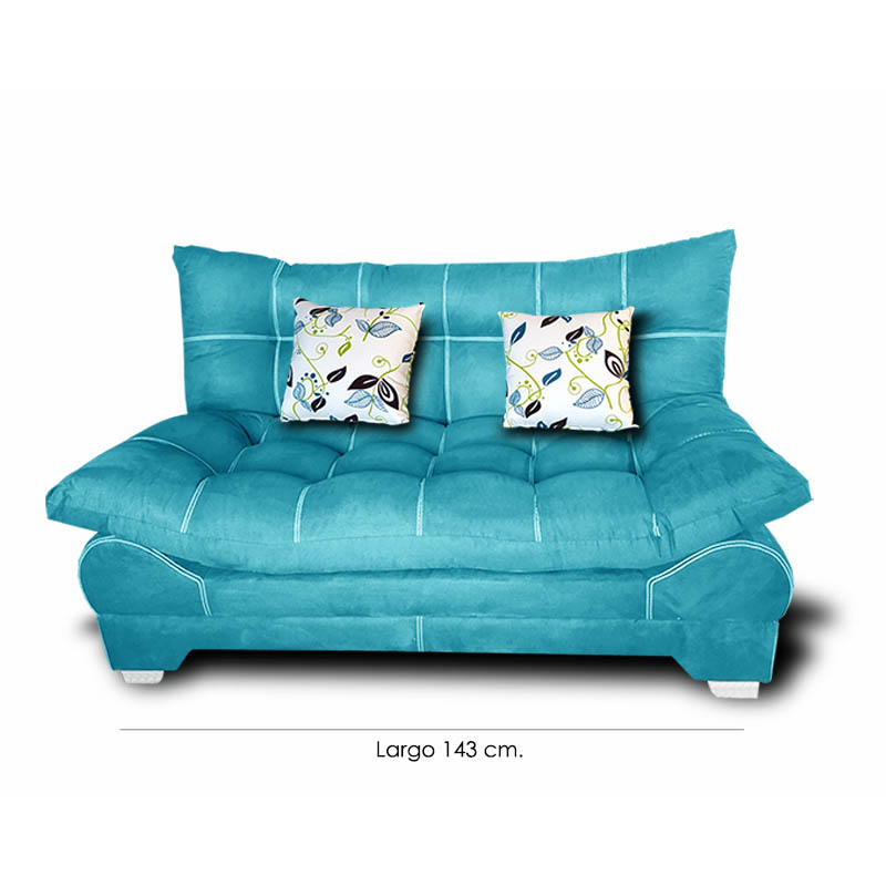  Love Cama Nigeria suede Aqua + 02 cojines decorativos Maderian // ENTREGA A CDMX Y ZONA METROPOLITANA.