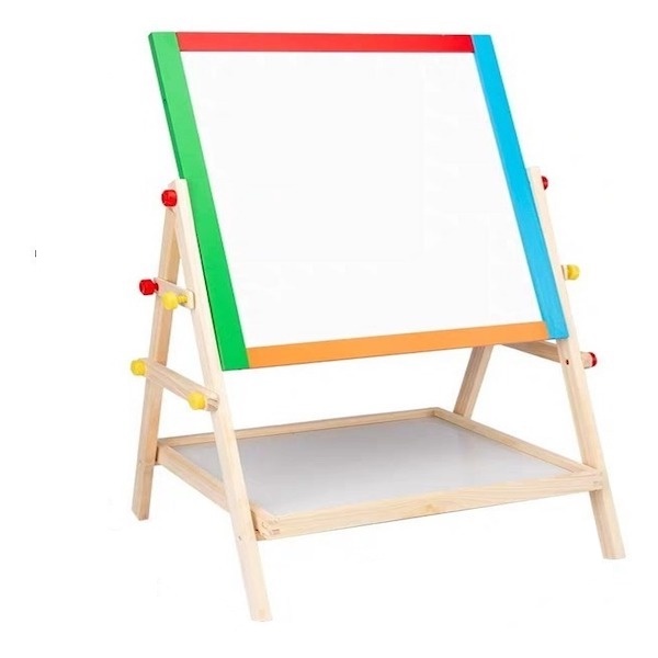 Pizarron Para Niños Caballete Doble Cara Util Juego Pintar