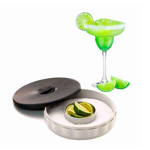 Escarchador para bebidas con tapa 1 Bandeja para Micheladas o margaritas Tablecraft. 2 piezas