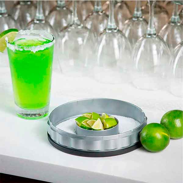 Escarchador para bebidas con tapa 1 Bandeja para Micheladas o margaritas Tablecraft. 2 piezas