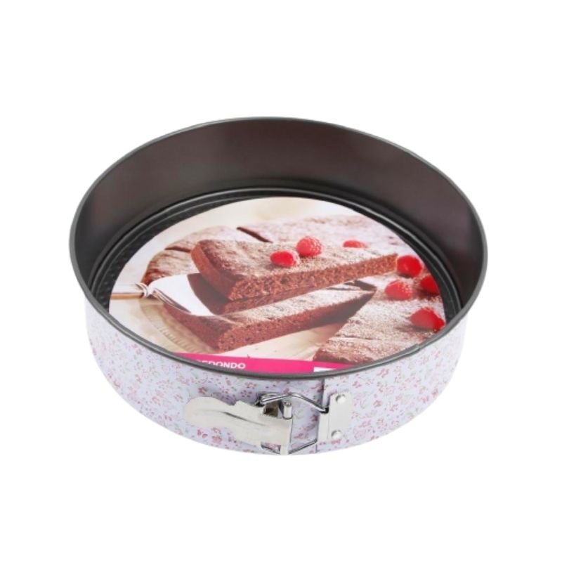 Molde redondo para pastel aluminio con antiadherente 28 cm Tab and Kit 