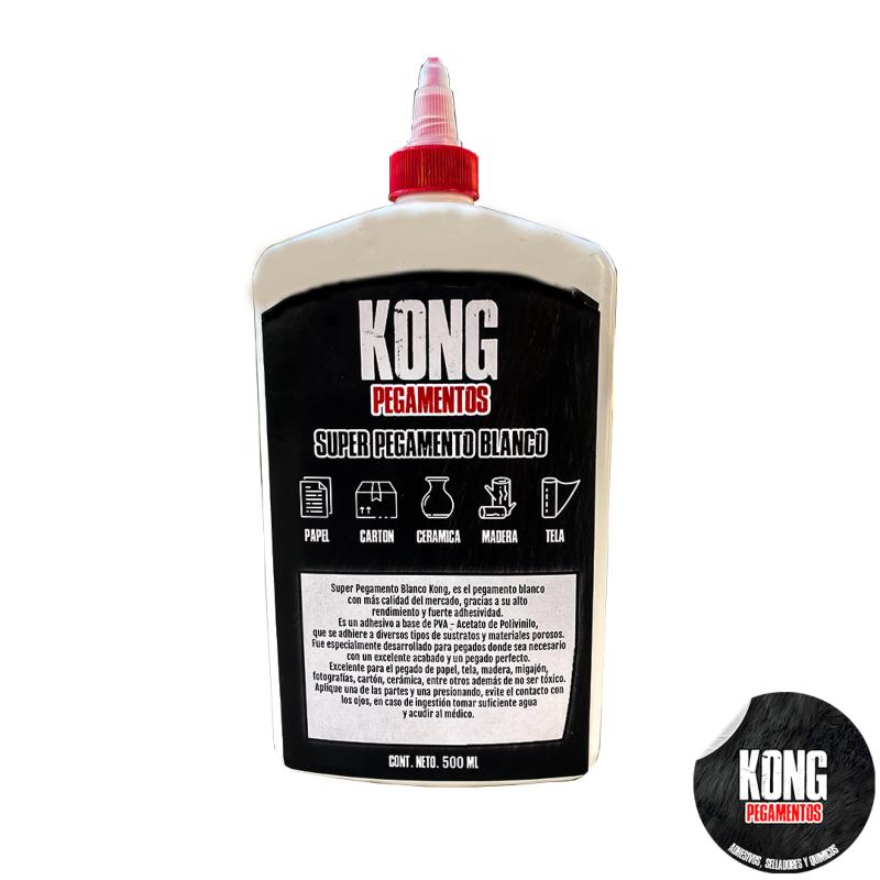 Super Pegamento Blanco Kong Adhesivos 500 Ml (850)