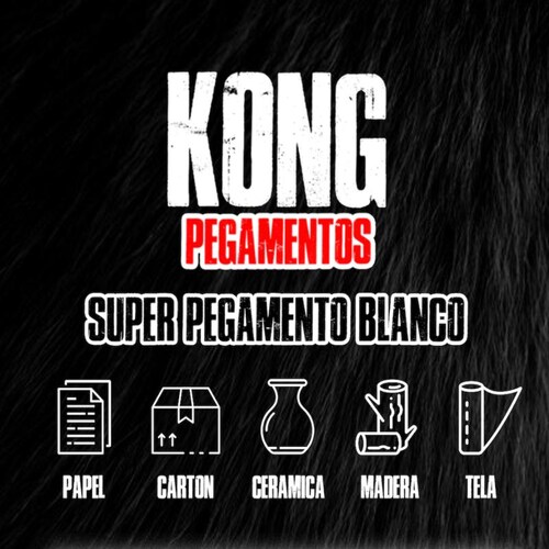 Super Pegamento Blanco Kong Adhesivos 500 Ml (850)