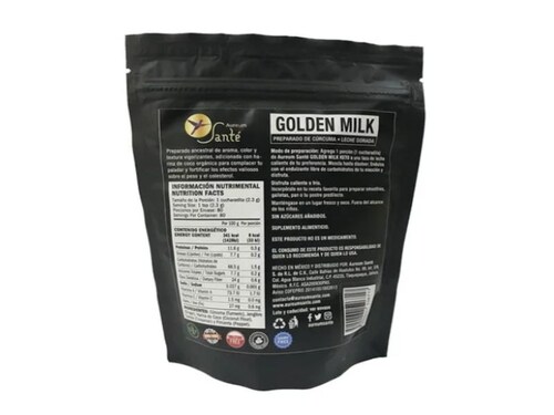 Golden Milk Keto Leche Dorada 186g Vegana Orgánica Sin Azúcar