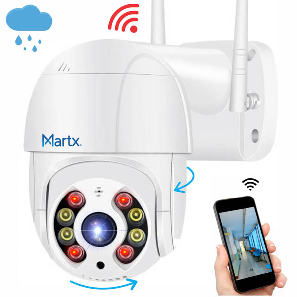 Camara Wifi Exterior Hd Giratoria 360 Tipo Domo Impermeable