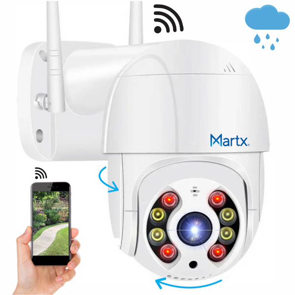 Camara Wifi Exterior Hd Giratoria 360 Tipo Domo Impermeable