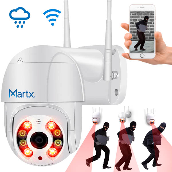 Camara Wifi Exterior Hd Giratoria 360 Tipo Domo Impermeable
