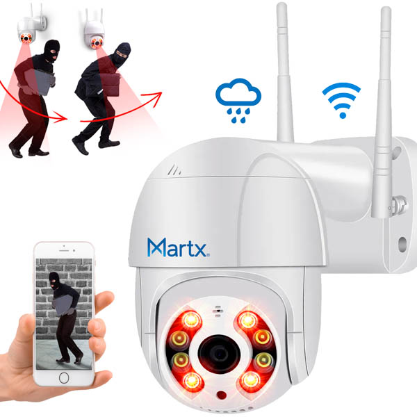 Camara Wifi Exterior Hd Giratoria 360 Tipo Domo Impermeable