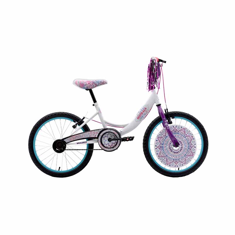 Bicicleta Veloci Mandala Plus BMX Rodada 20 Blanco.
