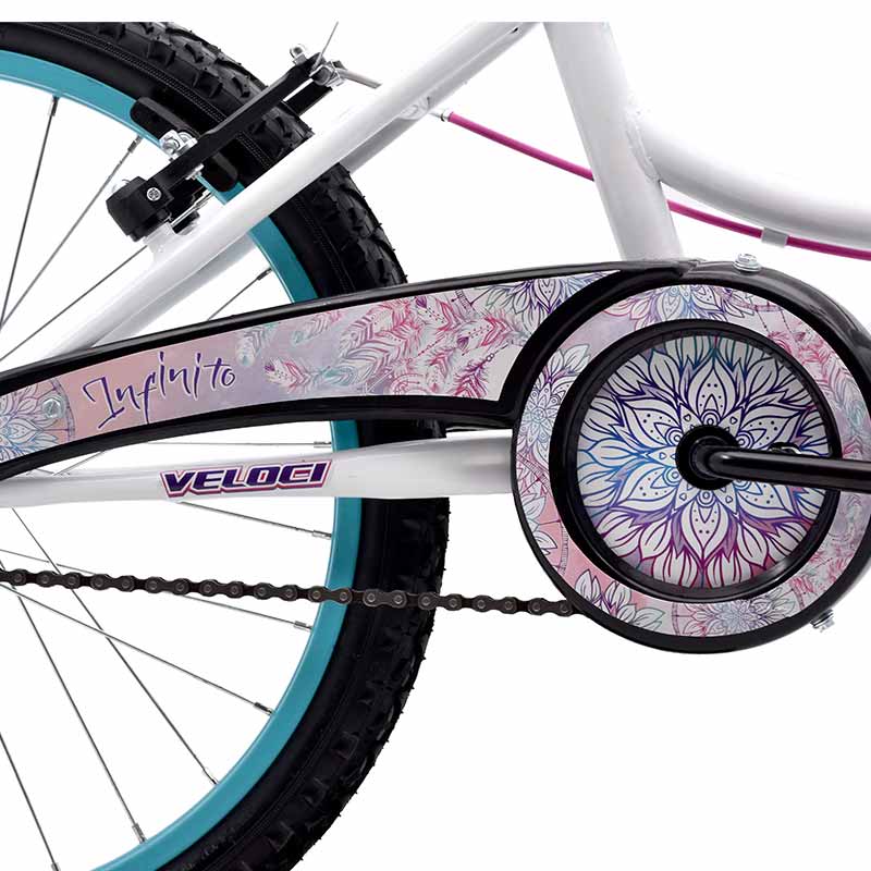 Bicicleta Veloci Mandala Plus BMX Rodada 20 Blanco.
