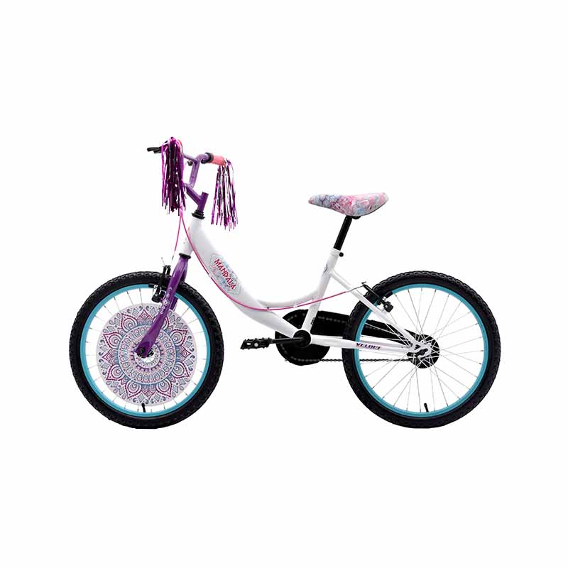 Bicicleta Veloci Mandala Plus BMX Rodada 20 Blanco.