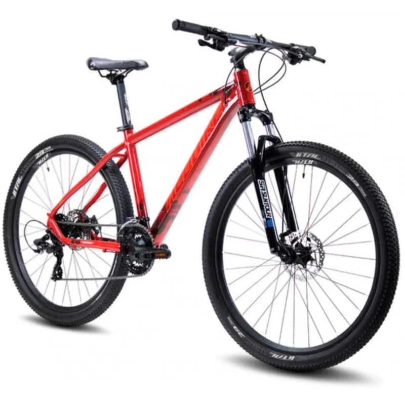 BICICLETA ALUBIKE SIERRA R 27.5 ROJO TALLA MEDIANA ALUMINIO 24V