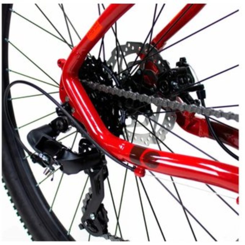 BICICLETA ALUBIKE SIERRA R29 ALUMINIO 24V ROJA NARANJA TALLA MEDIANA I