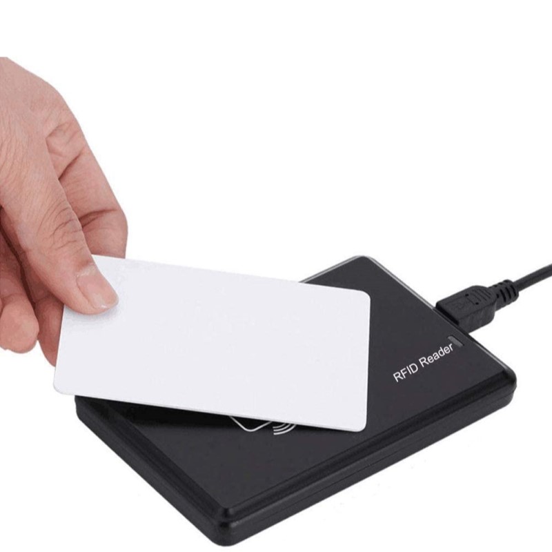 Lector Rfid 125khz Em4100 Usb + Tarjeta Blanca Rfid 1 Pieza