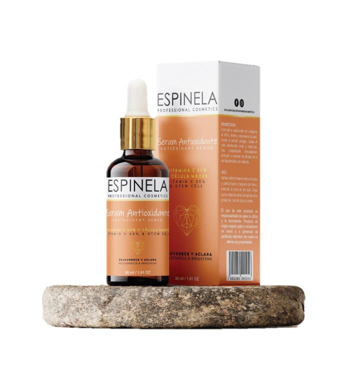 Suero Serum Anti-oxidante con Vitamina C Espinela antiedad y acné 