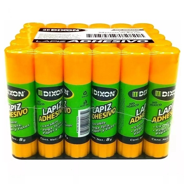 PEGAMENTO LAPIZ ADHESIVO BARRA DE 8g C/30 DIXON