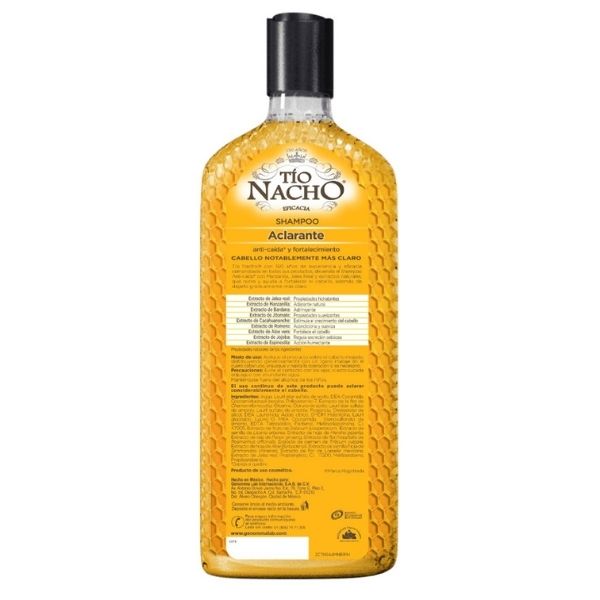 TIO NACHO SHAMPOO ANTI CAÍDA ACLARANTE 415 ML.