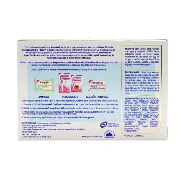 Asepxia Jabón Farma Exfoliante Extremo 100g. Barra Para Acné