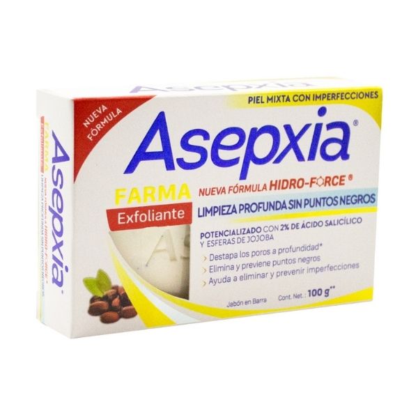 Asepxia Jabón Farma Exfoliante Extremo 100g. Barra Para Acné