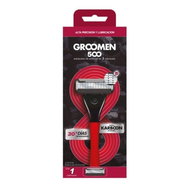 GROOMEN MÁQUINA AFEITAR 500 1 PZ 5 NAVAJAS.