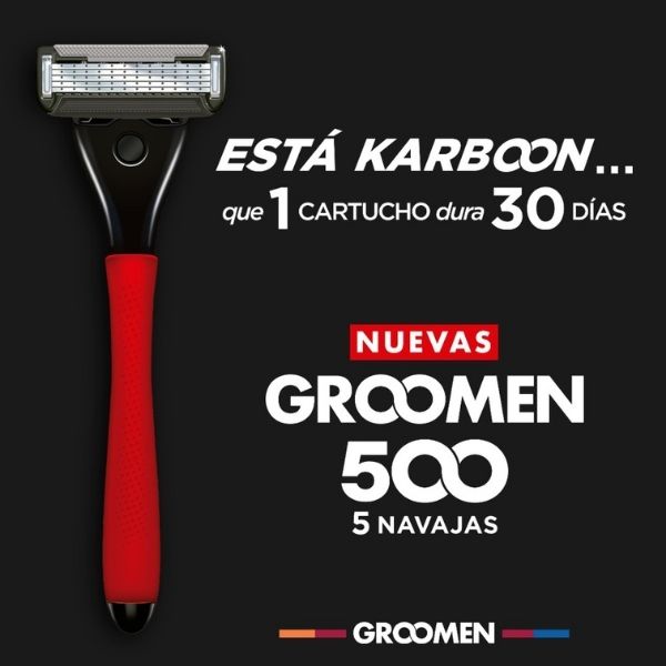 GROOMEN MÁQUINA AFEITAR 500 1 PZ 5 NAVAJAS.