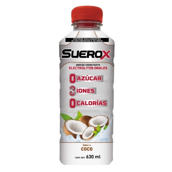 Suerox Adulto Electrolitos 8iones Sabor Coco 630ml