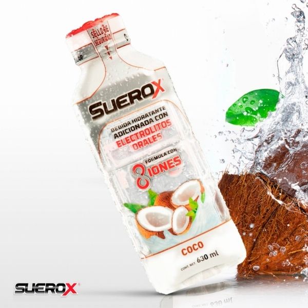 Suerox Adulto Electrolitos 8iones Sabor Coco 630ml