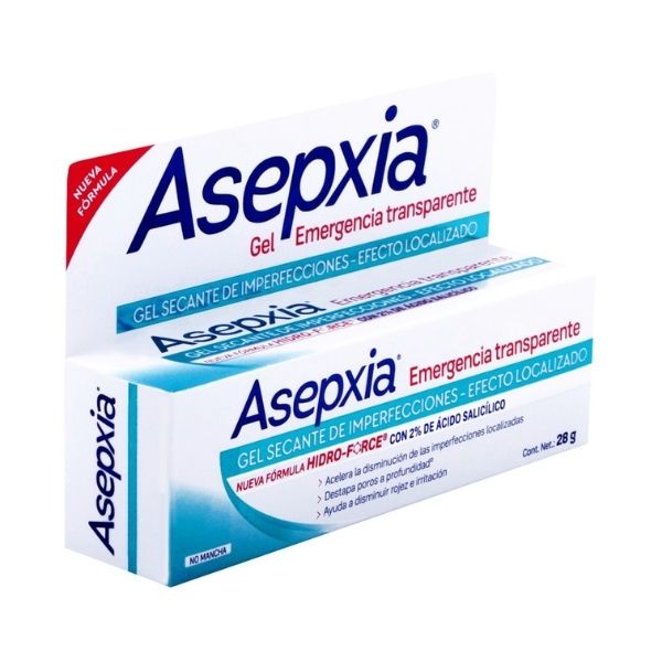 Asepxia Gel Spot Emergencia Transparente Tubo 28 G