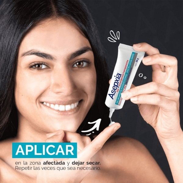 Asepxia Gel Spot Emergencia Transparente Tubo 28 G