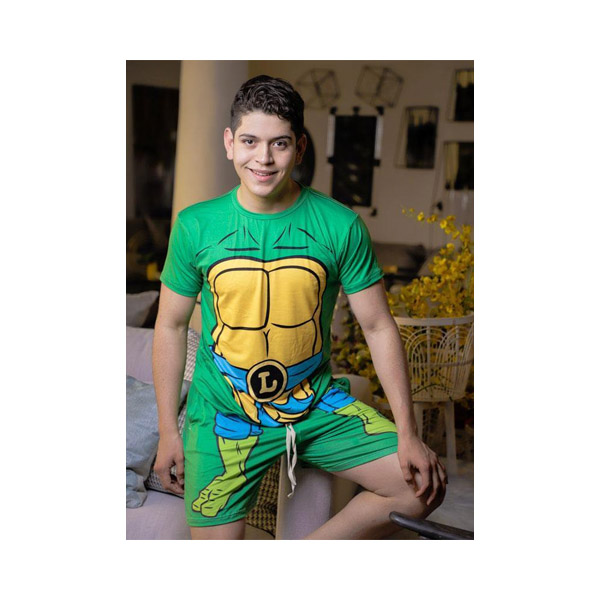 Playera Pijama Tortuga Ninja Leo Dama