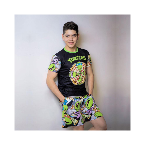 Playera Pijama Tortuga Ninja Pizza Dama
