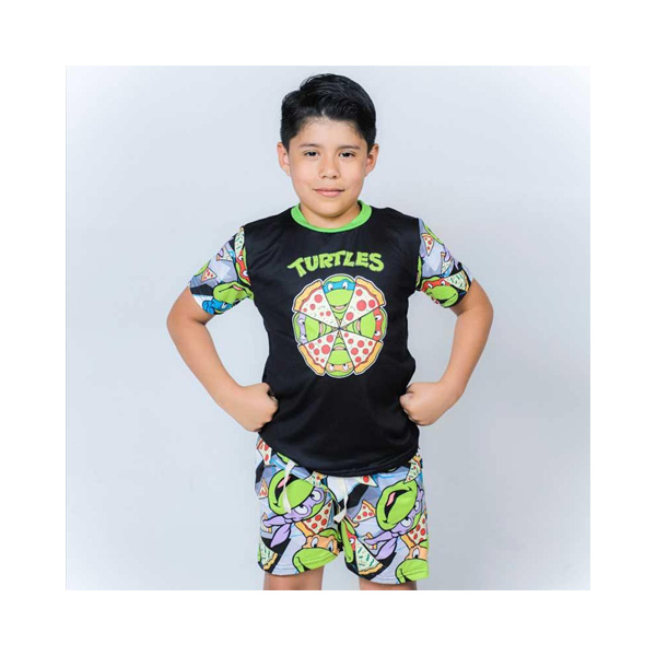 Playera Pijama Tortuga Ninja Pizza Dama
