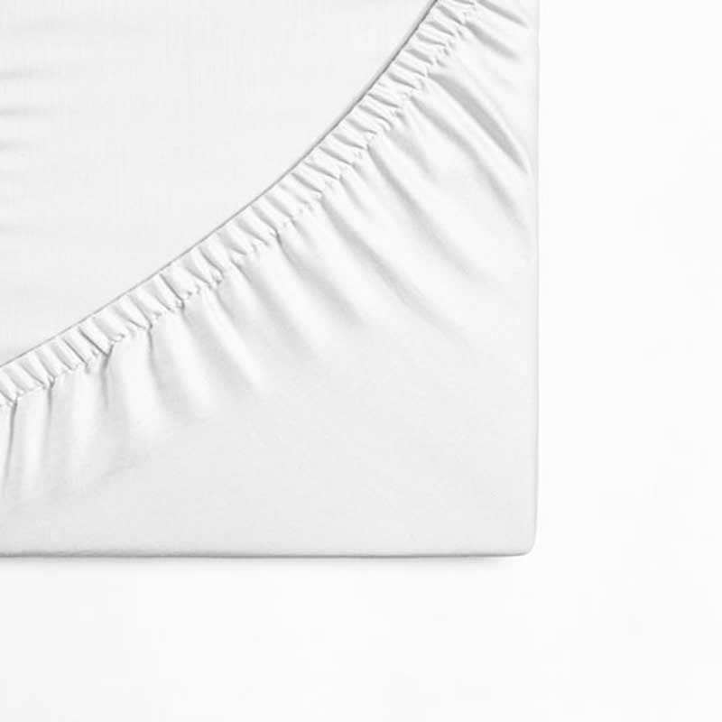 Sábana de cajón suave CALIDAD PREMIUM para la cuna/cama individual NATURE GARTEN  blanco