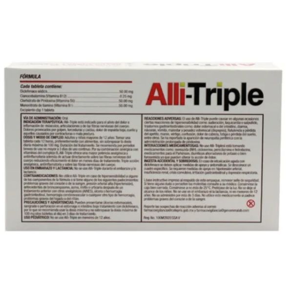Alli Triple Con 20 Tabletas