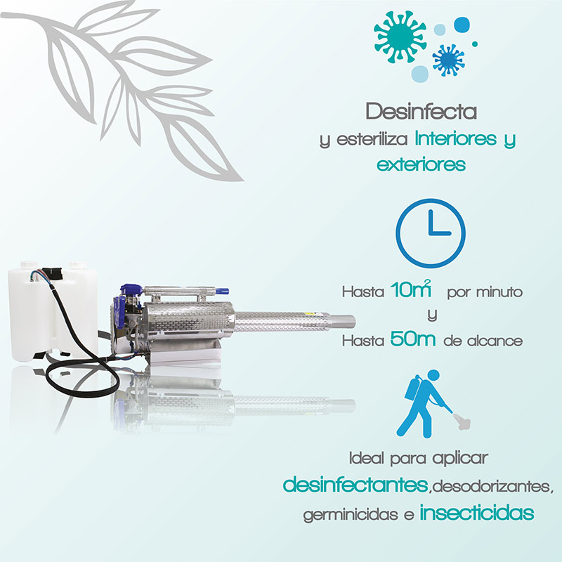 Punto Aroma - Pistola de gasolina portátil de neblina desinfectante - Cold fogger esterilización en frío