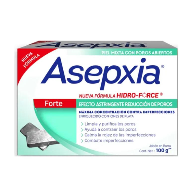 Asepxia Jabón Forte 100 G.