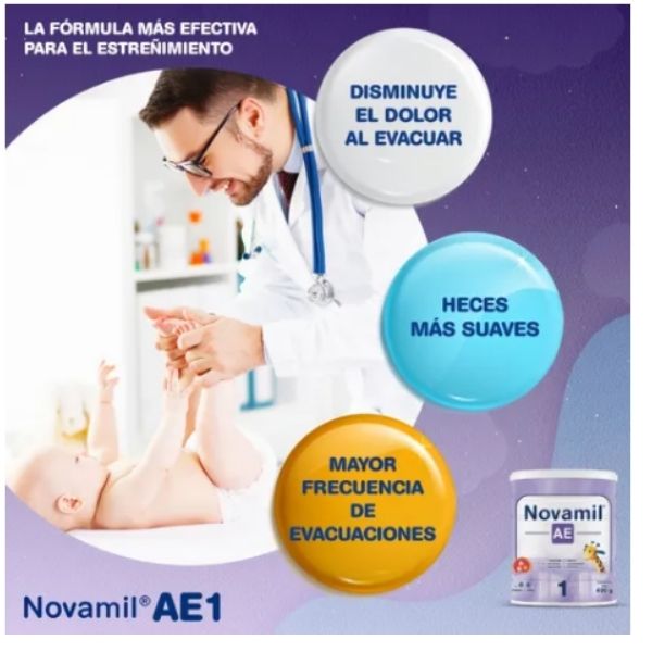 Novamil Ae Etapa 1 Fórmula Láctea 400 G. Antiestreñimiento