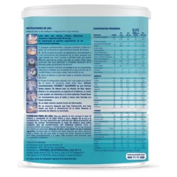 Novamil Allernova Fórmula Láctea 400 G