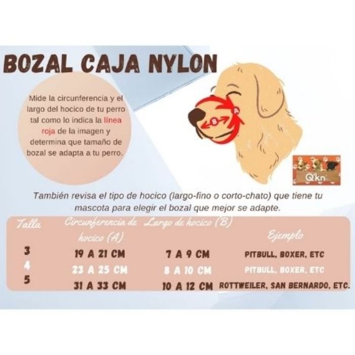 Bozal caja nylon No. 5