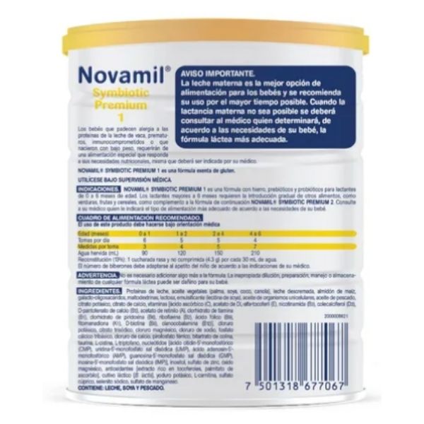 Novamil Symbiotic 1 Fórmula Láctea 400 G.