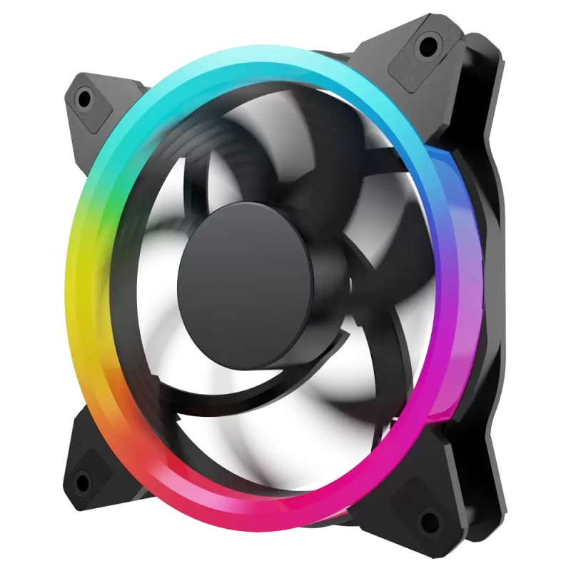 Ventilador Gamer Tipo Arcoiris De 120mm Ocelot