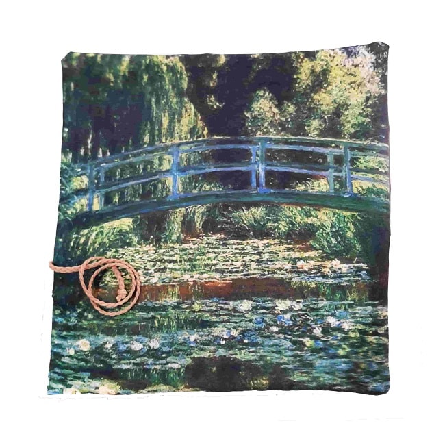 Porta pinceles enrollable de pinturas famosas de Monet 