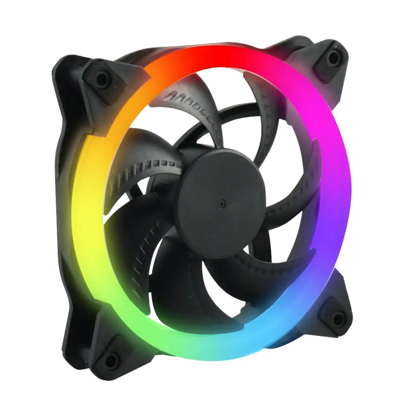 Kit De Ventiladores RGB Gamer De 120mm Ocelot Con Control Inalambrico