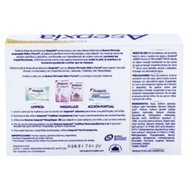 Asepxia Jabón Farma Ultra Humectación 100 G