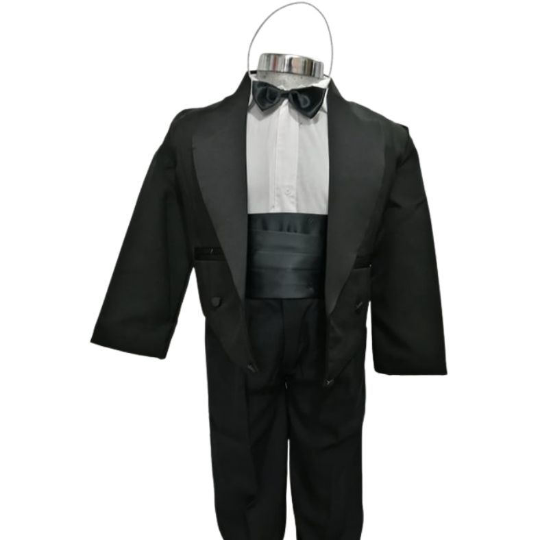 Smoking 5 Piezas para Niño Color Blanco o Negro