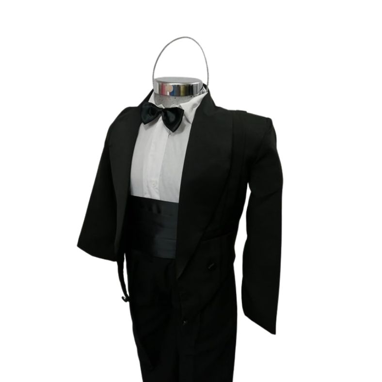 Smoking 5 Piezas para Niño Color Blanco o Negro