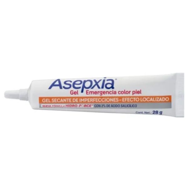Asepxia Gel Spot Emergencia Color Piel Tubo 28 G.