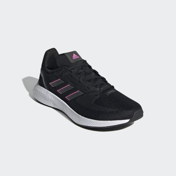 Tenis Adidas Run Falcon 2.0 Negro Fiusha Mujer
