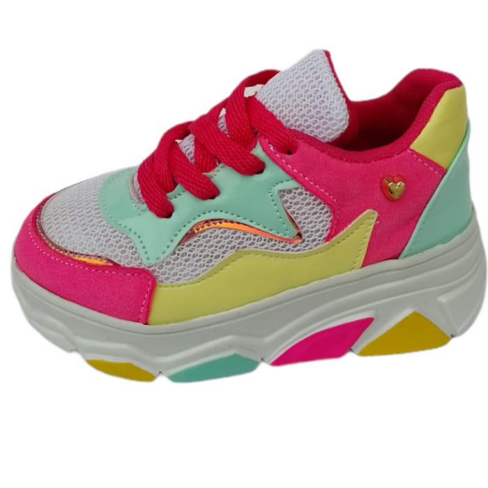 Tenis para niñas en colores Neon