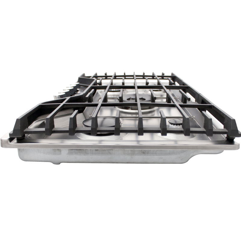 Parrilla de gas LP y gas natural SUPRA 5Q-FS-90, con cubierta de acero inoxidable y quemadores italianos